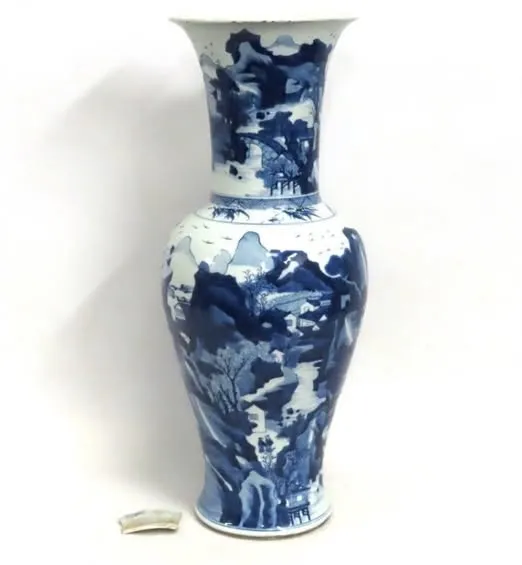 Bình hoa lam "bá huệ tôn", cao 70cm