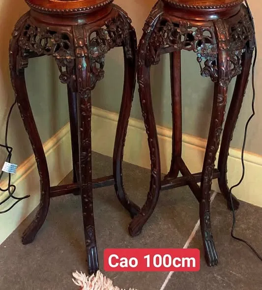 Cặp đôn gỗ cao 100cm