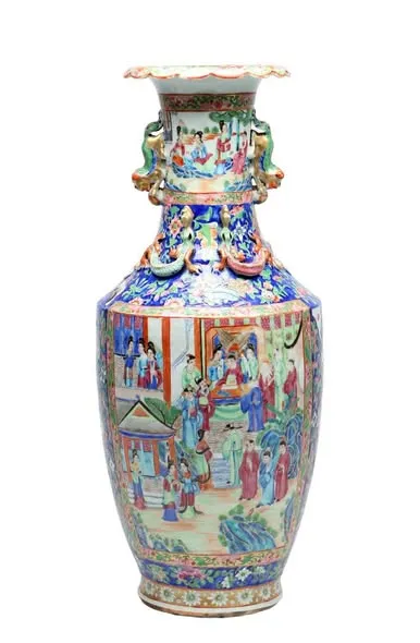 Bình sứ Quảng Đông cỡ lớn, cao 63cm