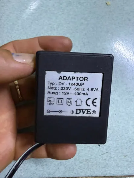 Cục nguồn DVE DV-1240UP 12V 400mA