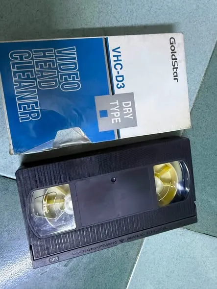 Băng lau đầu từ VHS GoldStar VHC-D3 (lau khô)
